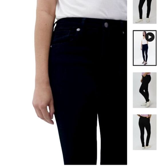 GISELE HIGH RISE SKINNY JEANS BLACK ARROW 26 - Picture 5 of 13